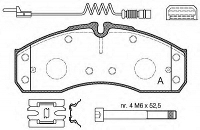 OPEN PARTS bpa065122 -  Комплект тормозных колодок, дисковый тормоз
